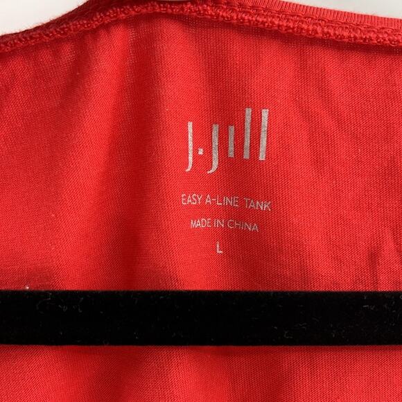 J. Jill Women's Easy A-Line Tank Top - Red - Large - Picture 3 of 5